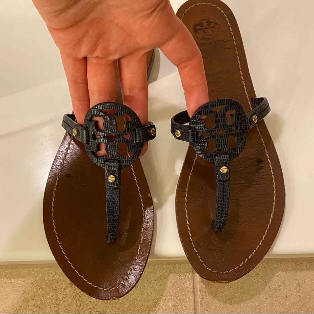 Tory Burch Navy Sandals